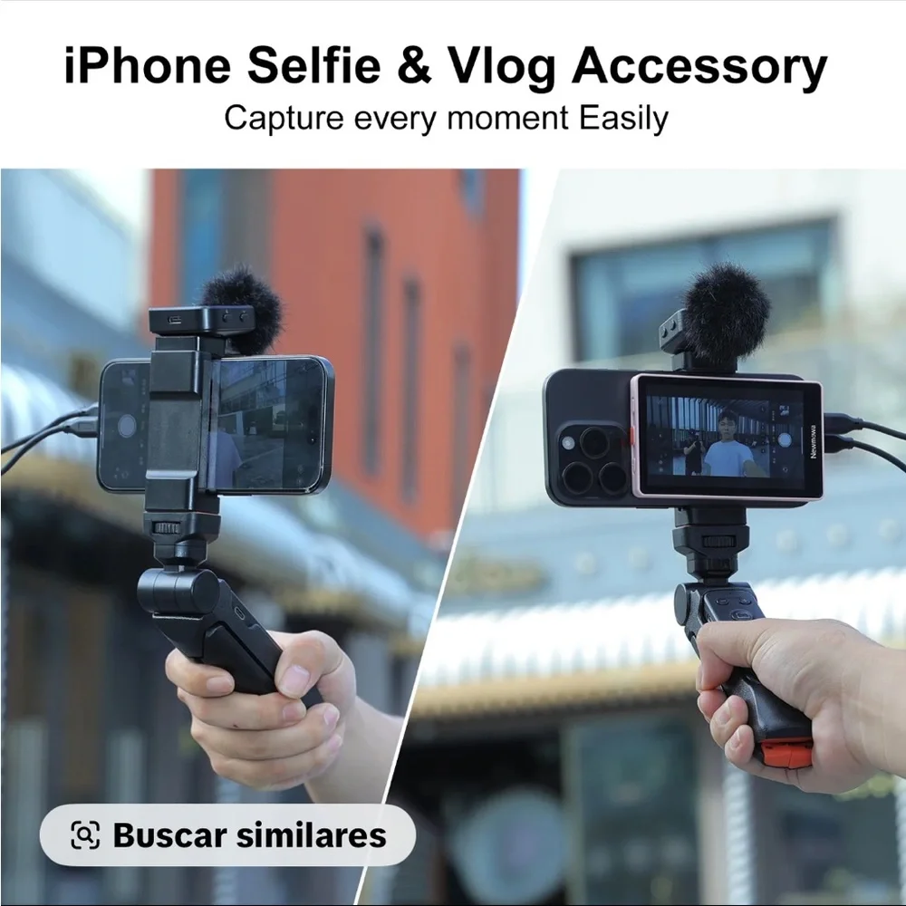 Magnetic Phone Vlog Selfie Screen - White